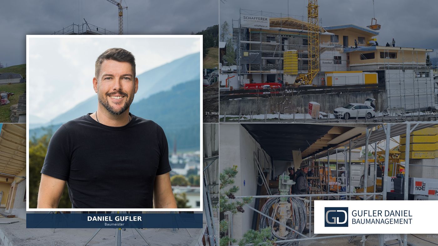 Daniel Gufler auf der Baustelle